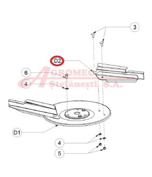 Paleta stanga 230 mm EOM000302R Zeno